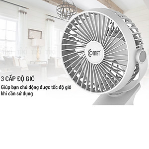 Quạt Sạc Comet CRF0705 (5W) - Hàng chính hãng
