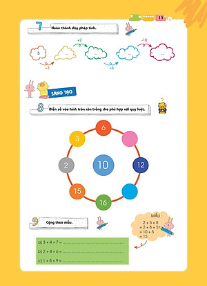 Sách POMath - Toán Tư Duy Cho Trẻ Em 4-6 Tuổi (Tập 6)