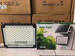 Đèn Năng Lượng Mặt Trời Solar Lamp 100W- Đèn Chống Lóa 100W | Sản phẩm sử dụng 100% năng lượng mặt trời, có điều khiển từ xa tiện lợi và thông minh