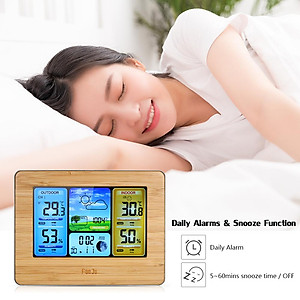 Đồng hồ đa chức năng, có báo thức, nhiệt kế