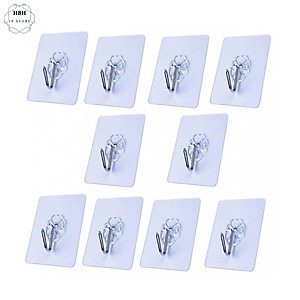 Combo 10 móc treo tường siêu dính trong suốt