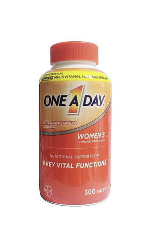 Viên uống Vitamin tổng hợp cho Nữ - One A Day women Multivitamin 300 viên của Mỹ - mẫu mới