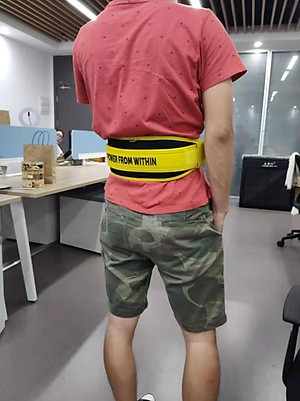 Đai Lưng Tập Gym Glofit-GFHY002. Đai Lưng Tập Thể Hình Cao Cấp  (WEIGHT LIFTING BELT) - 