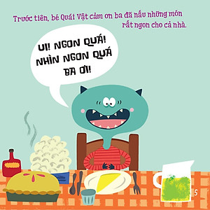 Sách Bé Tự Rèn Tính Tốt - Bé Quái Vật Biết Ngồi Ăn Ngon