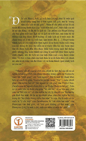 (Bìa Mềm) TỪ HEGEL ĐẾN NIETZSCHE - Cuộc Cách Mạng Tư Tưởng Thế Kỷ XIX - Karl Löwith - Trần Nhựt Khang dịch - TS. Dương Ngọc Dũng hiệu đính