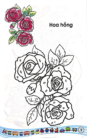 Sách Tập Tô Màu Các Loại Hoa
