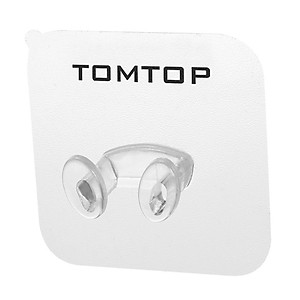 TOMTOP 2 cái Móc kết dính chắc chắn trong suốt bằng nhựa Superglue đỡ phích cắm không thấm nước