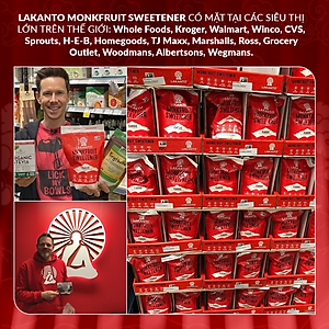 Đường ăn kiêng La Hán Quả Saraya Lakanto MonkFruit Trắng, 0 Calo, 0 tăng đường huyết, 0 biến đổi gen - 454g