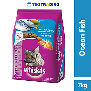 Đồ Ăn Cho Mèo Vị Cá Biển Whiskas Dạng Bao (7kg)