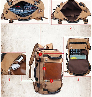 ba lô du lịch kiêm túi xách du lịch cao cấp phong cách mới