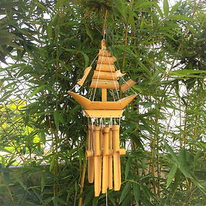Chuông gió tre hình con thuyền