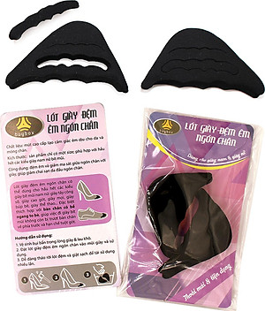 2 cặp miếng lót mũi giày nam cao su non đệm êm ngón chân - buybox - BBPK50