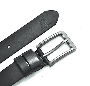 Thắt lưng da bò nam AT Leather Premium PK1 - Đen