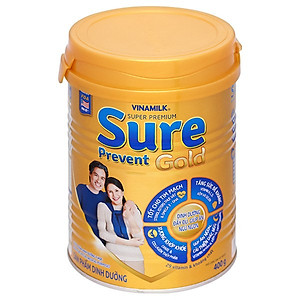Sữa bột Vinamilk Sure Prevent Gold giúp hệ xương khớp chắc khỏe lon 900g