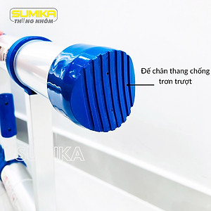 Thang nhôm rút gọn SUMIKA SKB380 - Chiều cao tối đa 3,8m, chiều cao rút gọn 0.81m, tải trọng 300kg