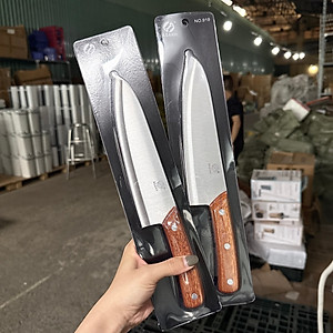 Dao thái đồ ăn, cắt gọt trái cây loại trung cán gỗ dài 30cm