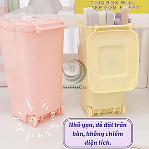 Hộp Đựng Mini Kiểu Thùng Rác Cute -Thùng Rác Mini Trang Trí Đa Năng