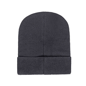 Nón, mũ len trơn màu đen, xám, tím than cho nam, nữ có lót nỉ cực ấm