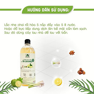 Nước lau sàn hương Sả Chanh An An, Khử mùi đuổi muỗi đuổi côn trùng, thảo mộc thiên nhiên