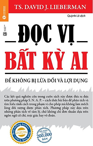 Đọc vị bất kỳ ai - Để không bị dối lừa và lợi dụng