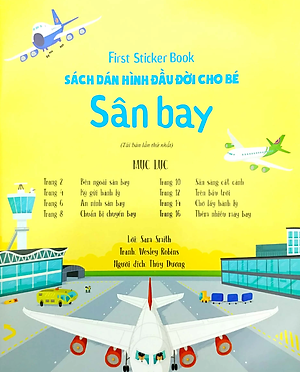 First Sticker Book - Sách Dán Hình Đầu Đời Cho Bé - Sân Bay 75N