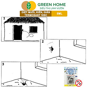 Thuốc Diệt Muỗi GreenHome, TERMOSANT 10SC, Gói 5ml, Chính Hãng, Hiệu Quả Nhanh, An Toàn Khi Sử Dụng