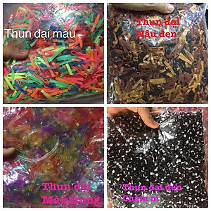 Sỉ thun cột tóc 500gr cỡ to/vừa/nhỏ nhiều mẫu hàng mới