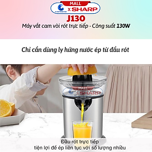 Máy Vắt Cam Sharp EJ-J130-ST - Hàng Chính Hãng