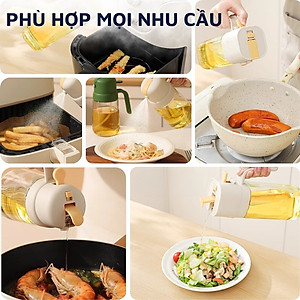 Chai đựng kiêm xịt dầu ăn 2 trong 1 đa năng DandiHome - Bảo hành 6 tháng