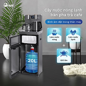 Cây nước nóng lạnh bàn trà cafe FujiE TBH1332E nhập khẩu, máy nước nóng lạnh điều khiển từ xa cài đặt nhiệt độ - Hàng chính hãng