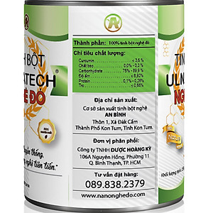 Tinh bột nghệ Ulnatech nghệ đỏ (tbn siêu hấp thu nano curcumin)