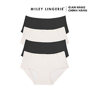 Combo 4 Quần Lót Nữ Lưng Cao Modal Phối Ren Active Miley Lingerie FDS0125-0225-0925-1225 - Giao màu ngẫu nhiên