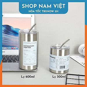 Ly Giữ Nhiệt Phong Cách Trẻ Trung, Chất Liệu Inox304, Giữ Nóng Lạnh, Kèm Ống Hút - Chính Hãng NAVIVU