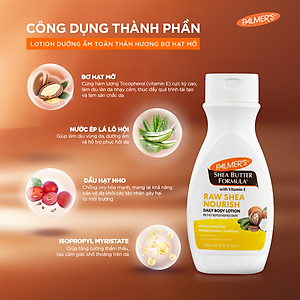 Sữa dưỡng thể dưỡng ẩm Bơ Hạt Mỡ Palmer's 250ml