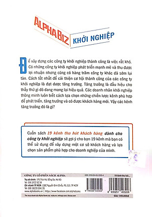 Sách 19 Kênh Thu Hút Khách Hàng Dành Cho Công Ty Khởi Nghiệp