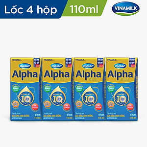 Thùng 48 Hộp Sữa Bột Pha Sẵn Vinamilk Dielac Alpha Gold IQ 110ml