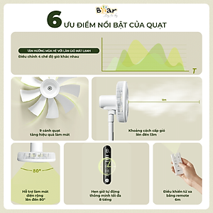 Quạt cây Bear DFS-D47F2 Hàng chính hãng