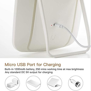Gương trang điểm để bàn có đèn LED Xiaomi Jordan Judy NV026 - Hàng Chính Hãng