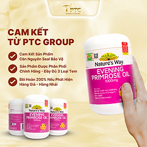 Viên uống tinh dầu hoa anh thảo Nature's Way Evening Primrose Oil 1000Mg