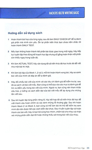 Sách Hackers IELTS Basic- Writing