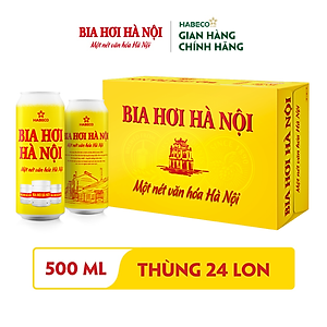 Bia Hơi Hà Nội - Thùng 24 lon 500ml