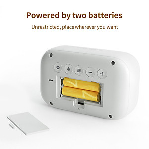 Đồng hồ báo thức điện tử Xioami Youpin HAPPIME có đèn nền LCD HD Thời gian màn hình lớn / Ngày / Tuần / Hiển thị nhiệt độ Hàng nhập khẩu