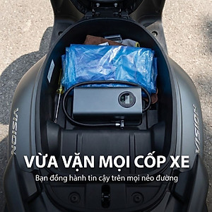 Máy bơm pin Kachi MK374 - Bơm xăm lốp ô tô, xe máy, xe đạp, phao, bóng