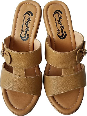 Dép Nữ Đế Xuồng BIGGBEN Da Bò Thật DX22