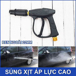 Súng xịt áp lực cao mỏ vịt ren ngoài 22mm dài 27cm Smartpumps