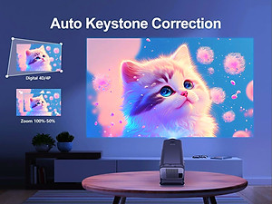 Máy Chiếu WiFi Android Di Động P30M 4K Wifi 6 Bluetooth 5.0 Kết Nối Điện Thoại Máy Tính Xem Trực Tiếp Bóng Đá Youtube