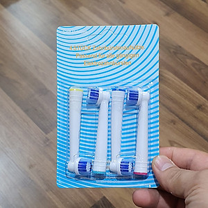 Set Bộ 4 Đầu Bàn Chải Đánh Răng Điện Minh House Cho Máy Oral B, Lông Mềm, nhiều mã