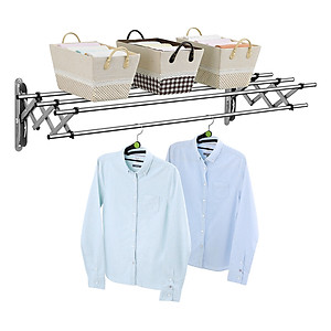 Giàn phơi gắn tường xếp gọn Wellex