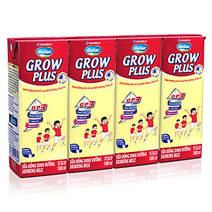 Thùng 48 Hộp Sữa Bột Pha Sẵn Vinamilk Dielac Grow Plus - Đỏ 180ml