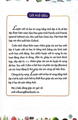 Luyện Viết Và Học Từ Vựng Tiếng Anh Lớp 4 - Theo Chương Trình Family And Friends (Special Edition)